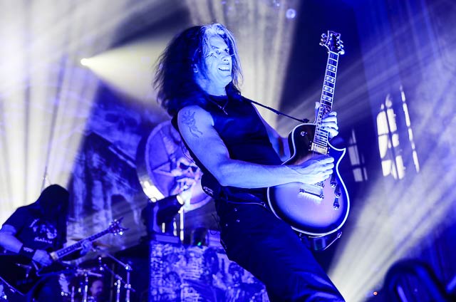 Alex Skolnick of Testament lighting design by Mark Workman